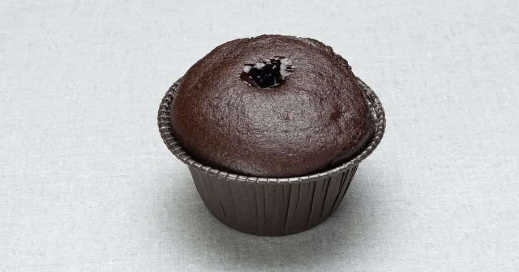 Chocolate Muffin With Caramel Stuffing