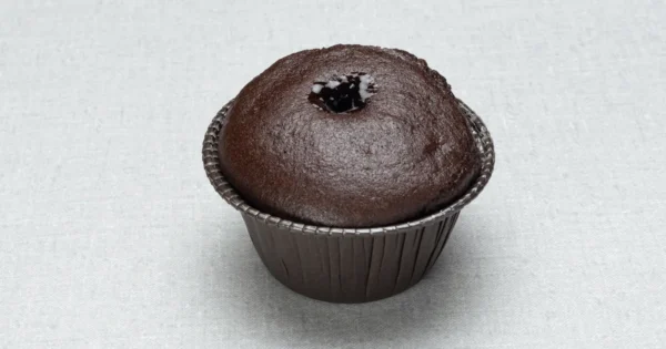 Chocolate Muffin With Caramel Stuffing