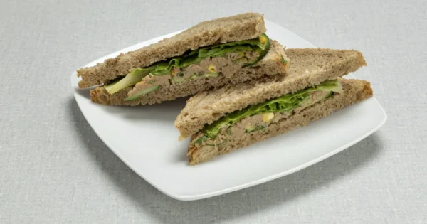 Cold Triangle Tuna Sandwich