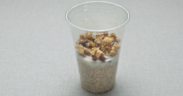 Oats With Dried Figs, Raisins And Walnut