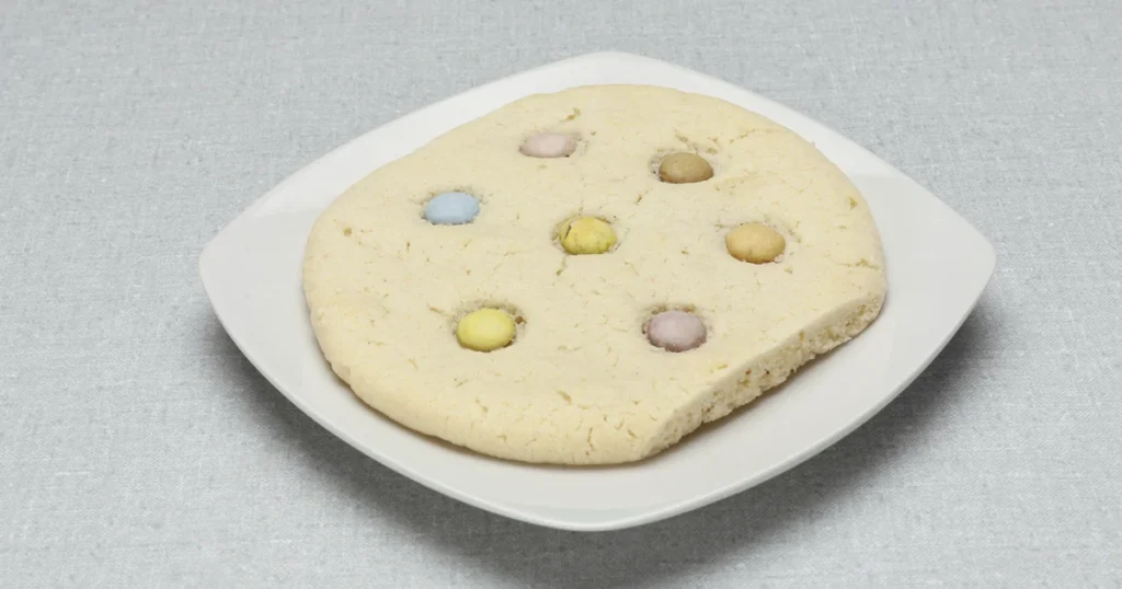White Cookie With Smarties